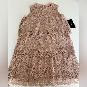 Zara woman Lace Dress in Soft Pink